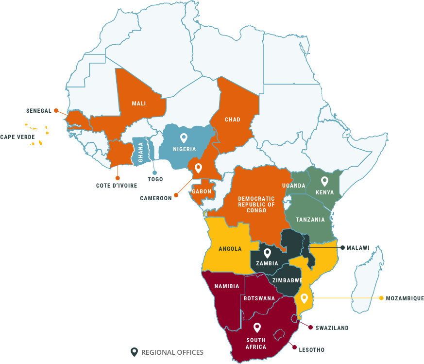 AFRICA MAP Contact us